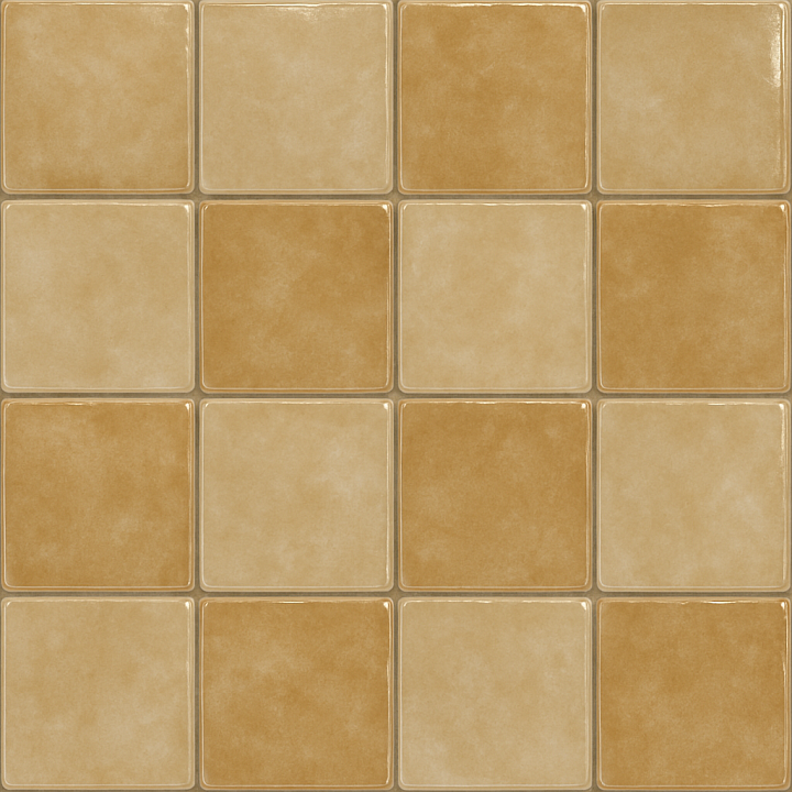 Shiny Glazed Ceramic Tile seamless PBR texture preview