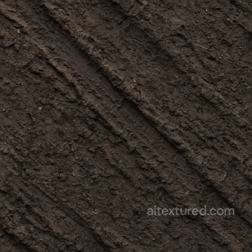Of Muddy Tire Tracks On Rough Dark Mud With Mud Splatter seamless Mud PBR texture