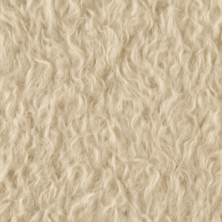 Natural Wool Undyed Wool Soft Wool Fibers seamless PBR texture preview