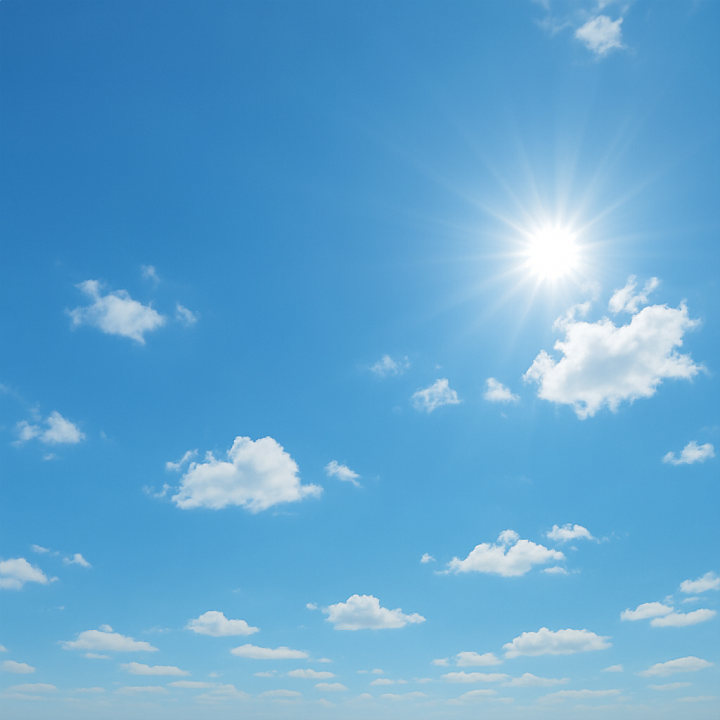 Of Clear Blue Sky With Soft Clouds For Photorealistic Rendering seamless PBR texture preview