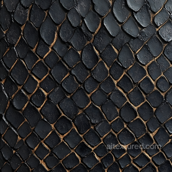 Dark Reptilian Skin Seamless Texture with Detailed Scales and Rough Surface Skin texture preview
