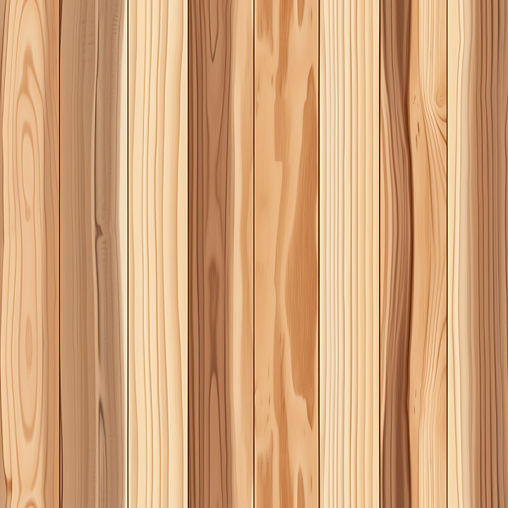 Pine Wood Planks with Natural Grain Variation seamless PBR texture preview