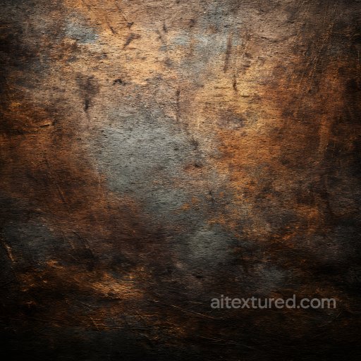 Rusty Metal PBR Texture Featuring Weathered Cracks and Warm Patina texture preview
