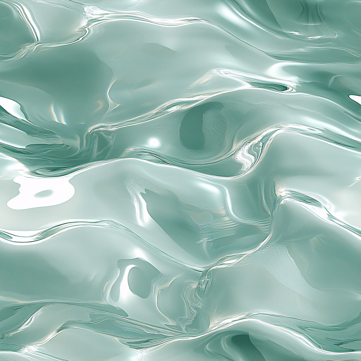 Stylized Clear Water Surface with Smooth Flowing Ripples seamless PBR texture preview