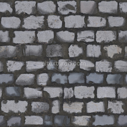 Paving Stone Seamless Tileable Pbr Texture Gray Weathered Coarse Solid