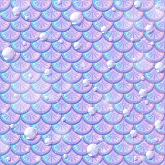 Mermaid Scale Texture with Iridescent Pastel Pattern and Glossy Droplets Mermaid Scale texture preview
