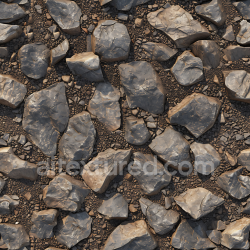 seamless Seamless 3D Stone PBR Texture Featuring Large Weathered Rocky Ground with Earthy Pebbles texture 8k free download PBR