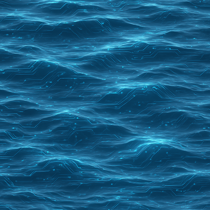 Futuristic Sea seamless PBR texture preview