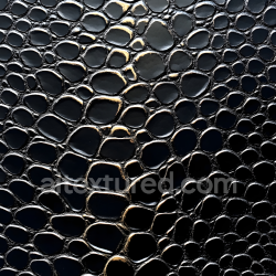 seamless Seamless 3D Stylized Black Reptile-Like Skin PBR Texture with Raised Scale Pattern texture 8k free download PBR