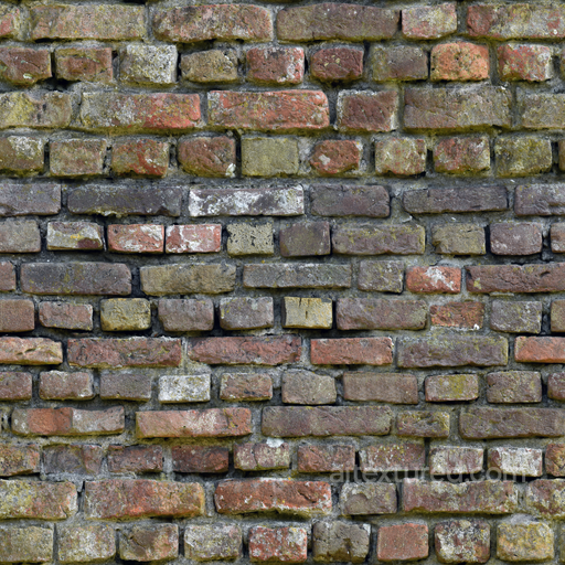 Uneven Discolored Damaged seamless Brick PBR texture