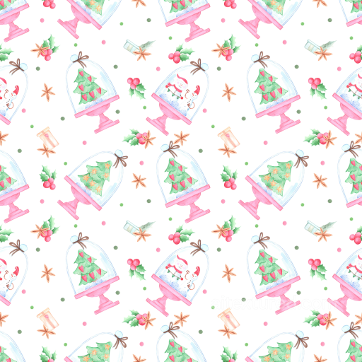 Featuring Hand-Painted Christmas Paper Patterns seamless All Christmas Digital paper PBR texture