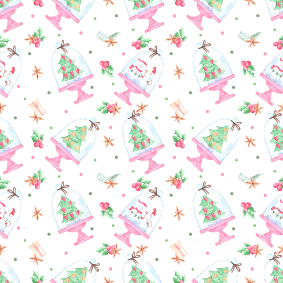 Featuring Hand-Painted Christmas Paper Patterns All Christmas Digital paper texture preview