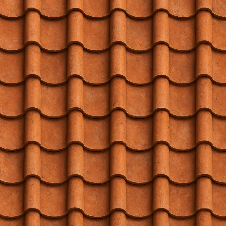 Clay Tiles seamless PBR texture preview
