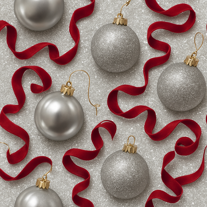 Ornament Shine Metallic Sheen Festive Decor seamless PBR texture preview