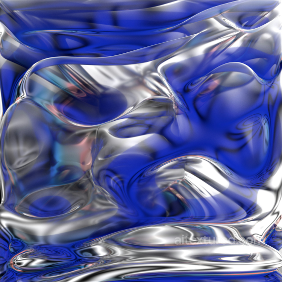 Seamless Blue Metallic Reflective PBR Glass Texture Glass texture preview