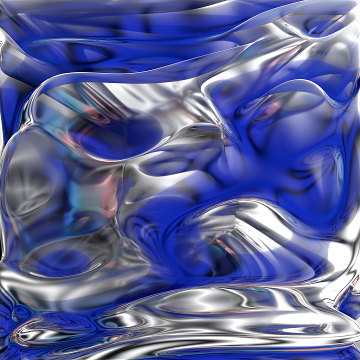 Blue Metallic Reflective Glass seamless PBR texture preview