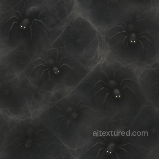 Creepy Crawlies Spider Legs And Spider Silk On Dusty Cobweb For Halloween texture preview