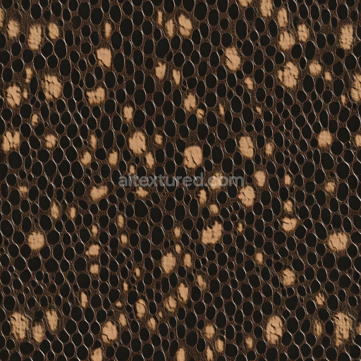 Seamless 3D Reptilian Skin PBR Texture with Detailed Scale Patterns and Organic Surface