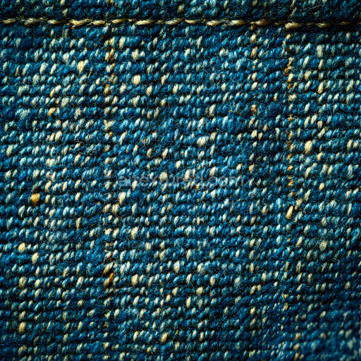 Seamless 3D Cracked Denim Fabric PBR Texture with Worn Thread Detail
