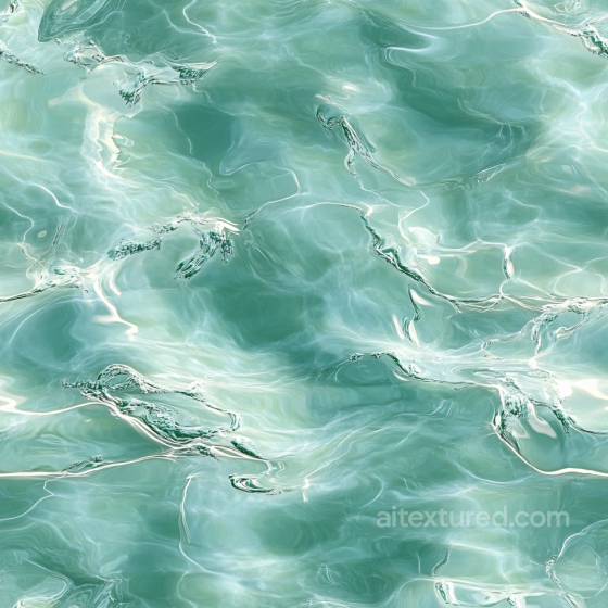 Clear Turquoise Pool Water Seamless Texture with Gentle Ripples and Light Refractions Water texture preview