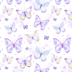 seamless Seamless 3D PBR Watercolor Butterflies Texture with Soft Pastel Hues texture 8k free download PBR