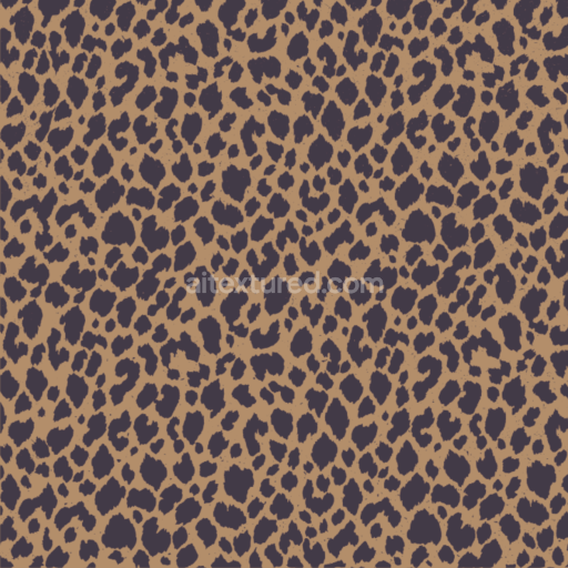 Seamless 3D PBR Texture Featuring Classic Leopard Print with Brown and Black Spots