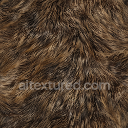 seamless Seamless 3D Brown Long Fur Leather PBR Texture with Realistic Hair Detail texture 8k free download PBR