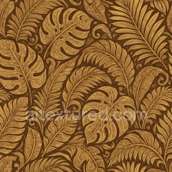 seamless Ornate Tropical Leaves Texture Seamless 1024X1024 texture 1024x1024 free download PBR