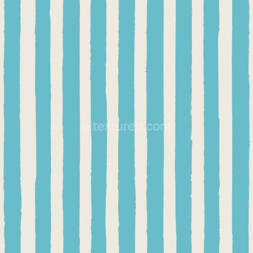 Seamless 3D PBR Texture of Soft Blue and Cream Watercolor Stripes Fabric
