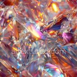 seamless Seamless 3D PBR Texture Featuring Crystal-Glossy Transparent Facets with Multicolor Highlights texture 8k free download PBR