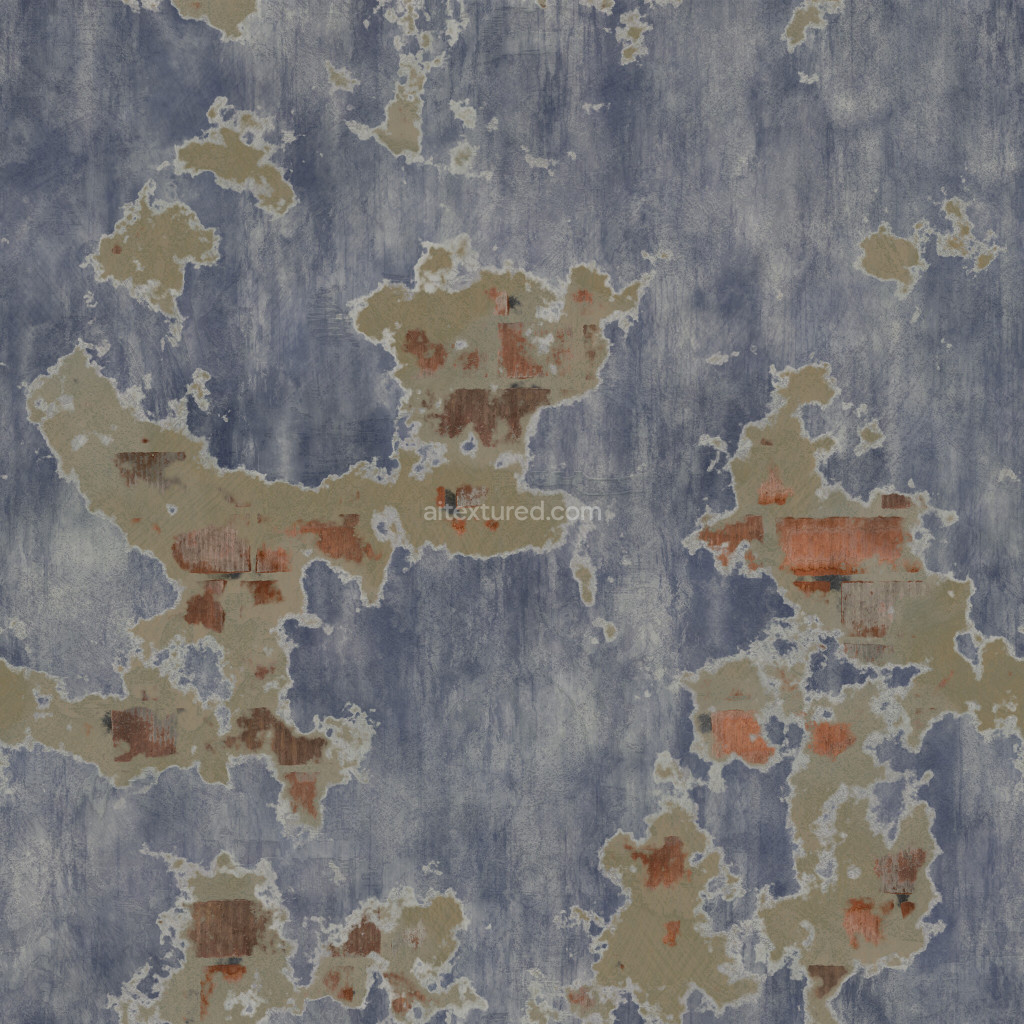 Seamless painted plaster texture with unique patterns