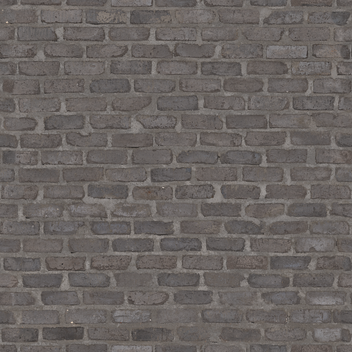 Brick Wall - gray Coarse Brick Rough Mortar Raw seamless PBR texture preview