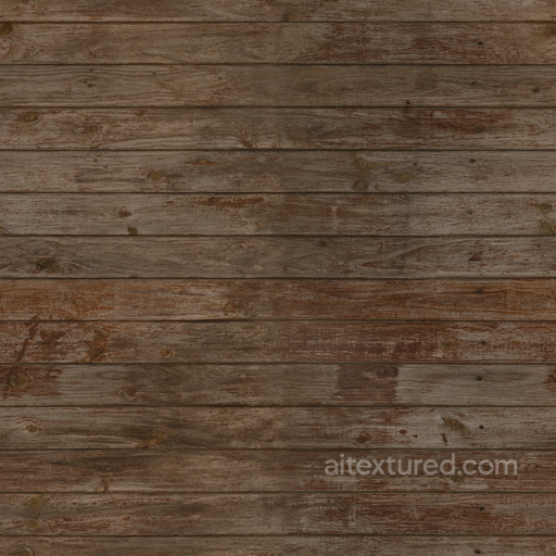 Weathered Brown Planks seamless Wood PBR texture