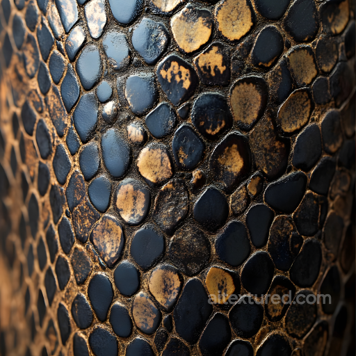 Reptile Skin PBR Texture with Detailed Natural Scales and Glossy Highlights seamless Skin PBR texture