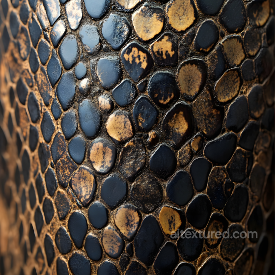 Reptile Skin PBR Texture with Detailed Natural Scales and Glossy Highlights Skin texture preview