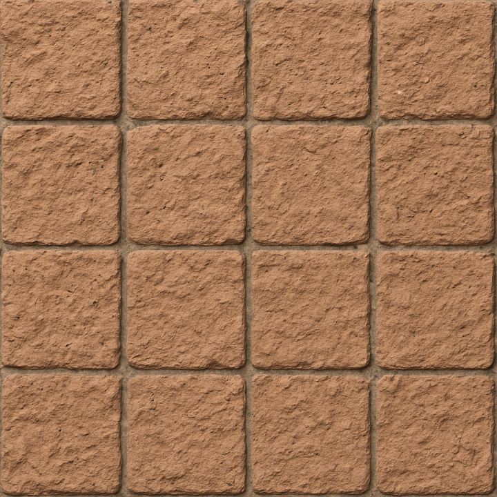Rough Clay Tiles seamless PBR texture preview