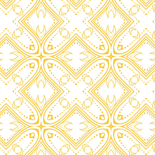 with Intricate White and Gold Decorative Pattern seamless White & Gold PBR texture