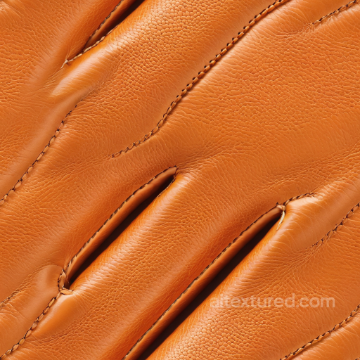 Smooth Tan Leather Seamless Texture with Detailed Stitching and Natural Grain seamless Leather PBR texture