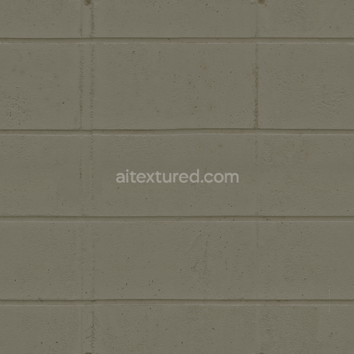 Concrete Wall — Dry Flat Wall Worn Painted Dry — PBR seamless 3D texture