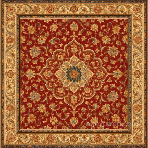 Shiny Oriental Carpet Seamless Texture seamless Carpet PBR texture