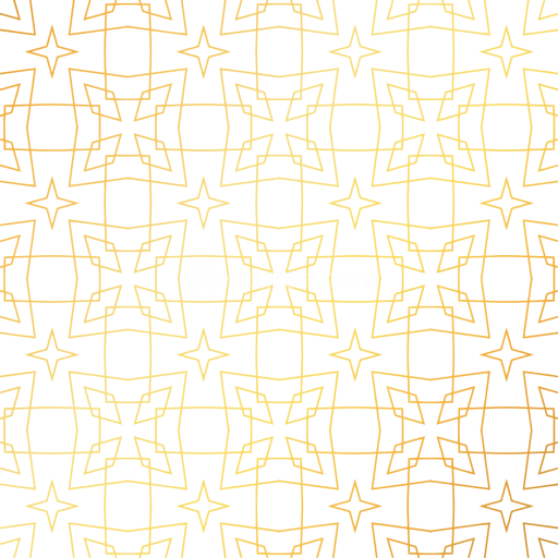 Seamless 3D PBR Texture of White Surface with Thin Gold Geometric Lines