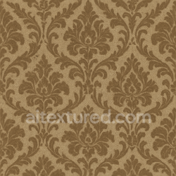 seamless Seamless 3d texture pbr 8k vintage damask floral wallpaper with flocked raised velvet and textured linen weave texture 8k free download PBR
