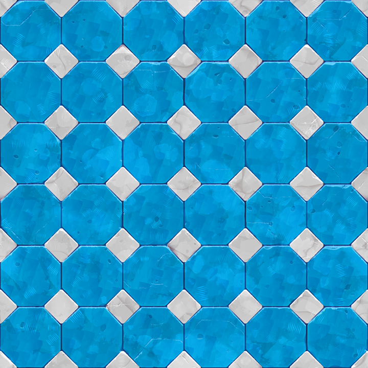 Stylized Ground Tiles seamless PBR texture preview