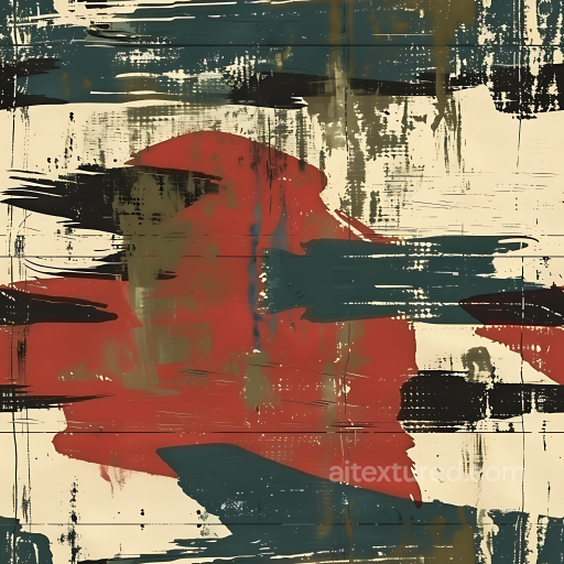 Abstract Paint Stroke Camouflage PBR Texture with Distressed Painterly Look seamless Color Camouflage PBR texture