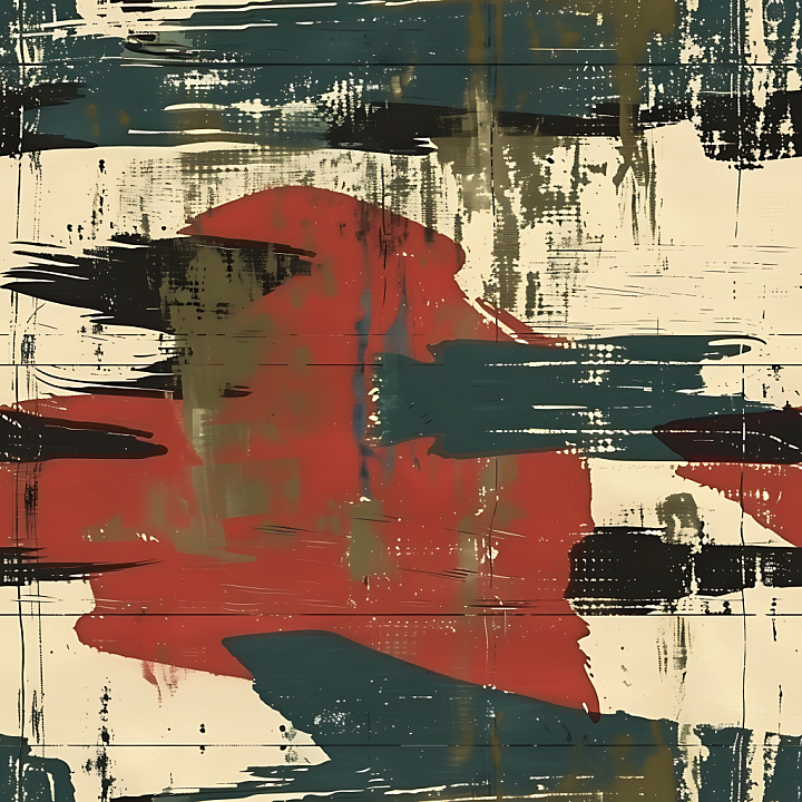 Abstract Paint Stroke Camouflage with Distressed Painterly Look seamless PBR texture preview