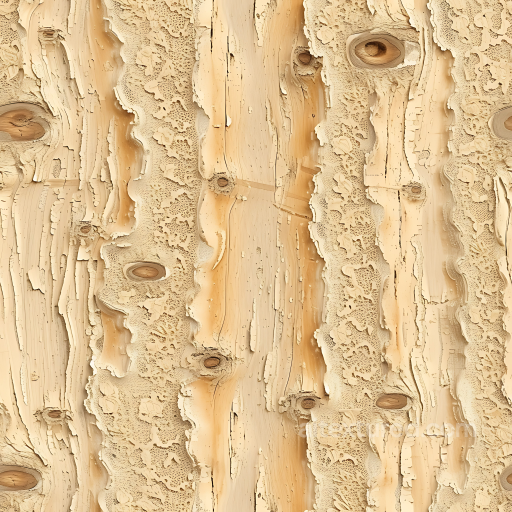 Of Peeling Bark Wood With Natural Knots And Weathered Surface seamless Wood PBR texture