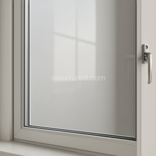 Seamless 8k PBR 3d texture of clear glass window with smooth glass and subtle window reflection