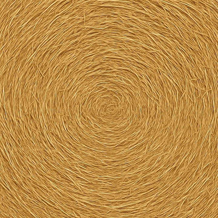 Smooth Straw Bale seamless PBR texture preview