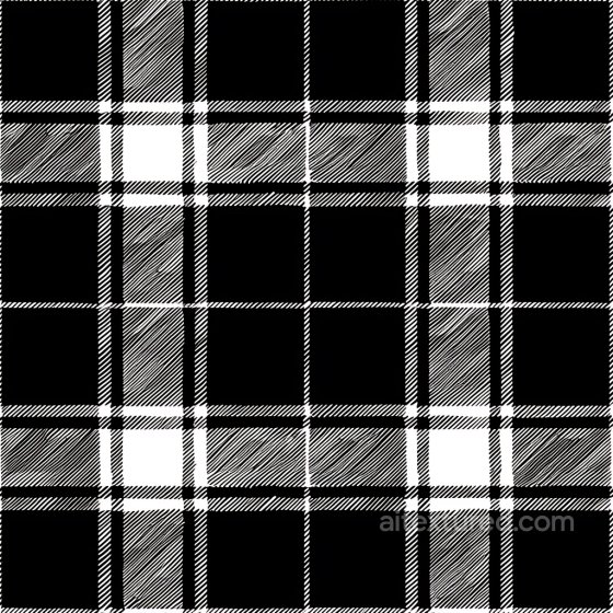 Of Black And White Plaid Fabric With Linear Hatching Pattern Plaid texture preview