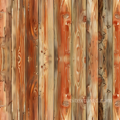Rustic Pine Wood PBR Texture with Knotted, Weathered Planks seamless Wood PBR texture